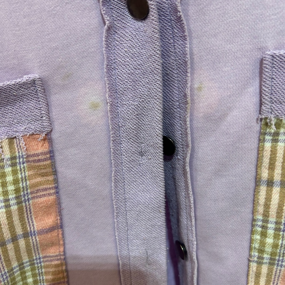 Pol Button-Up Shirt oversized Shacket Size Large Women’s flawed - Picture 4 of 5
